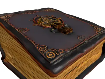 Ornate Nautical Adventure Book Low-poly 3D model