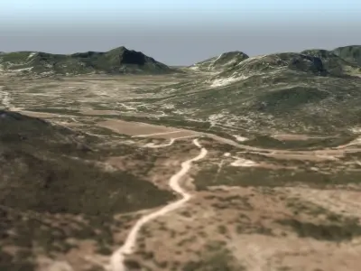 Large Terrain 3D model