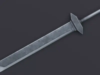 Sword 07 Low-poly 3D model