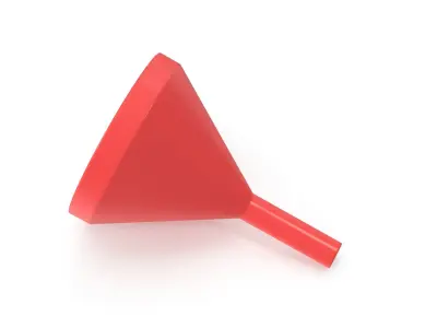 Red Funnel Low-poly 3D model