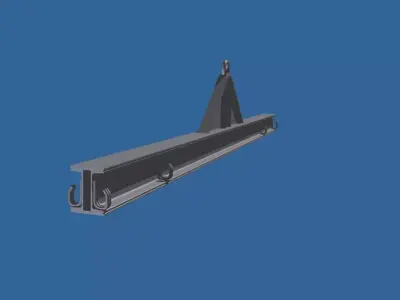 Percha para tubos HD Free 3D model