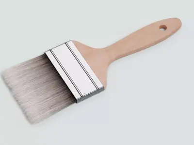 Brush V3 - Wide Flat Painting Tool 3D model