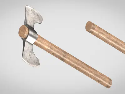 Throwing Axe Low-poly 3D model purchase