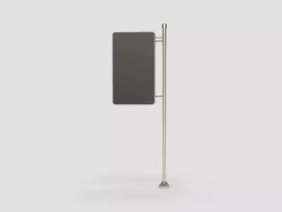 Style advertisement close to a urban street in city 3D model shop