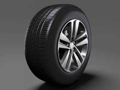 Peugeot Traveller wheel 2017 3D model