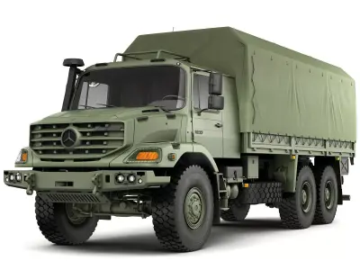 Mercedes Zetros Military 6X6 3D model