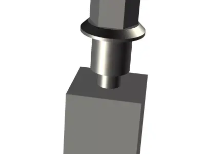 BIG RIG Wheel Lug Nut Standard 3D print model
