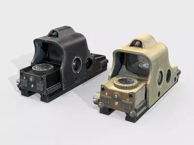 Optical Scope 102 Low-poly 3D model