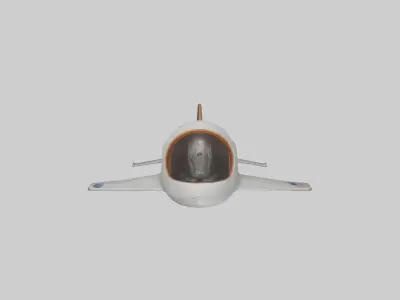 Space Tourism Capsule 1 Low-poly 3D model