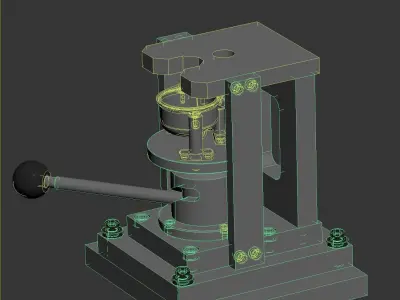 Drilling assembly machine 3D model