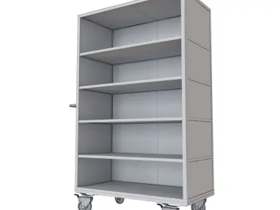 Novo metal industrial work cabinet on wheels 3D model