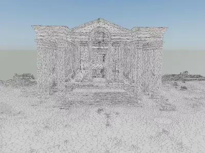 hatra temple of maran Low-poly 3D model