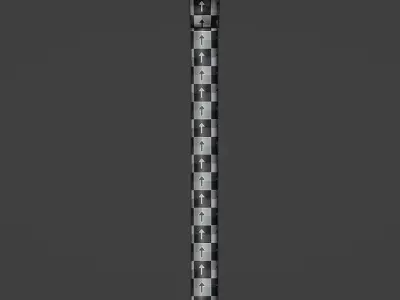 mace-axe 3d lowpoly sword with crystals Low-poly 3D model