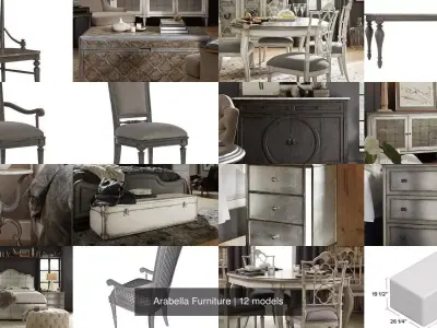 Arabella Furniture 3D Model Pack