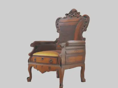 Antique Furniture Mod 1 Low-poly 3D model