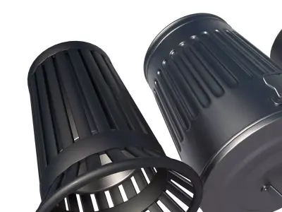 Trash can 3D model get