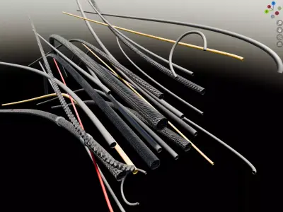 Power Core Cables Free 3D model