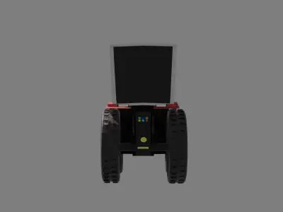 Massey Ferguson 398 Tractor Low-poly 3D model