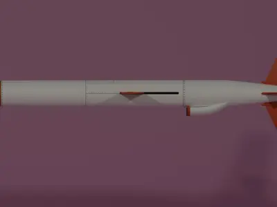 Tomahawk Cruise Missile BGM-109 3D model