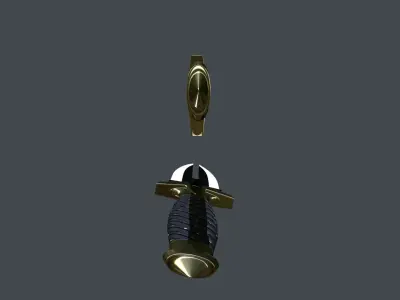Double Shadow Black Knife Low-Poly 3D Models Low-poly 3D model