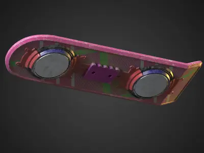 Back To The Future Hoverboard Low-poly 3D model