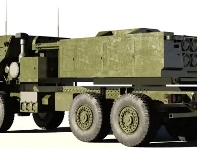 M142 HIMARS MLRS  3D model