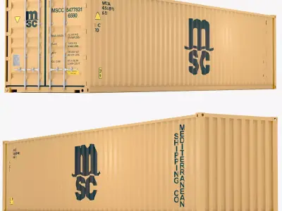 Mediterranean Shipping Company MSC Container 3D model