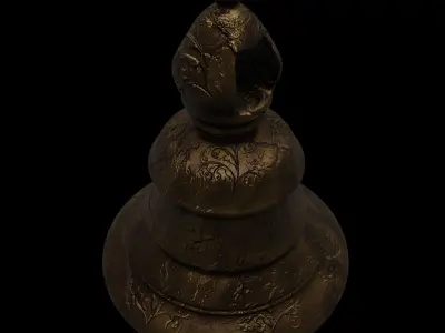 Ancient Bell 3D Model Low-poly 3D model
