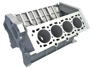 Engine Block 3D model