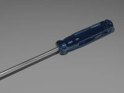 Screw drive unit  Free low-poly 3D model