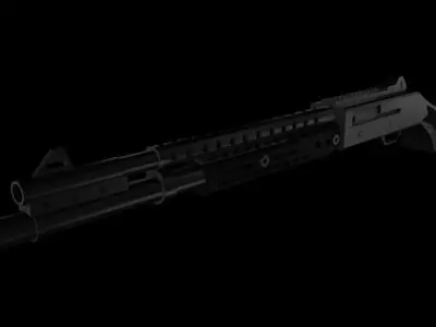 Dmr rifle 3D model