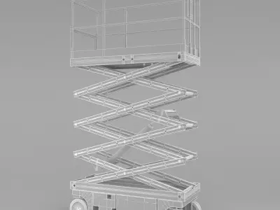 Scissor lift 3D model shop