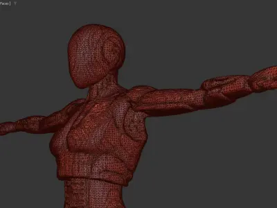  Female Robot 3D Model Free Download Free low-poly 3D model