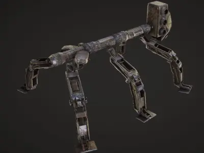 spider bot Low-poly 3D model purchase