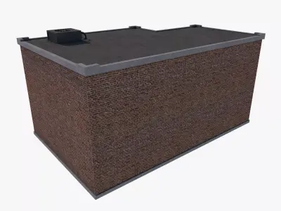 Factory Building 1 Low-poly 3D model