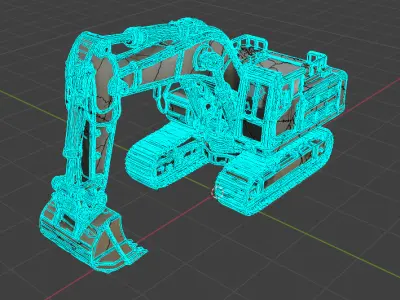 excavator 3D model