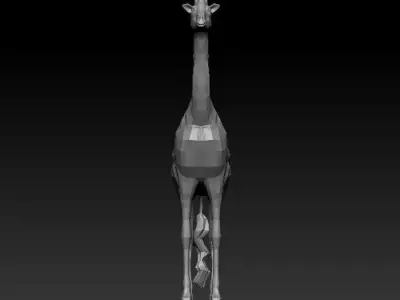 3D GIRAFFE LOWPOLY Low-poly 3D model