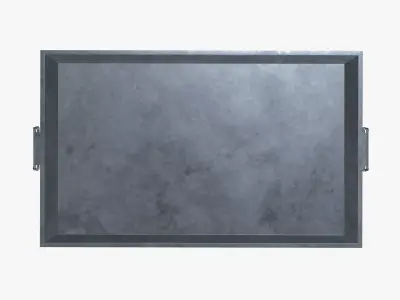 Metal Tray Low-poly 3D model