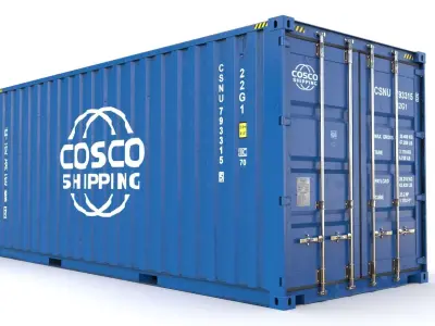 20 feet COSCO standard shipping container 3D model
