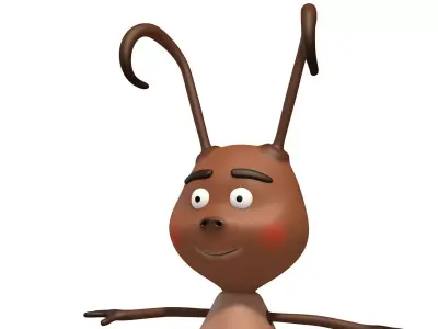 Cartoon Ant Low-poly 3D model purchase