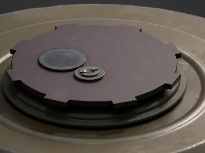 TM-62M AntiTank Landmine Low-poly 3D model