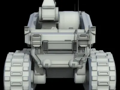 Vehicle armored 3D model