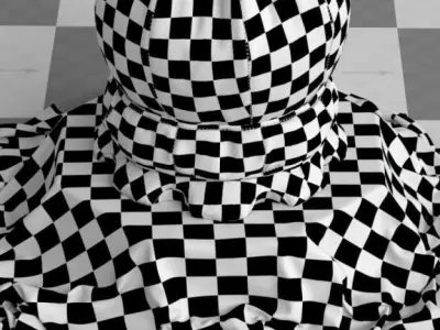 Cloth Shaderball 3D model