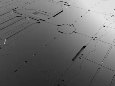 SCI-FI PANELS 3D MODELS Low-poly 3D model