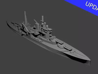 British Queen Elizabeth Class Battleship 3D print model