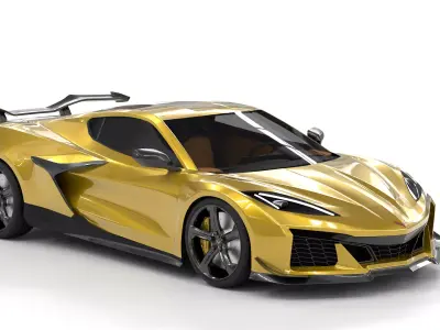 Chevrolet Corvette C8 2025 Low-poly 3D model