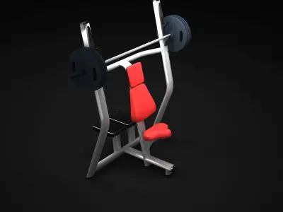 Bench Vertical 3D model