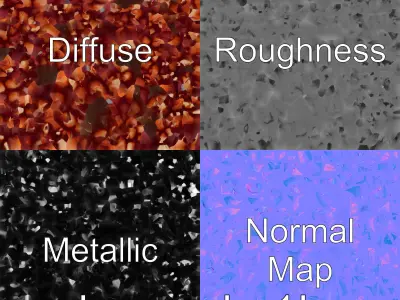 Venomous Fire Urchin with Spines Low-poly 3D model