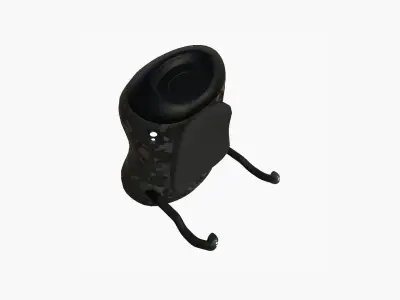 Jetpack J09 Black Camouflage - SciFi Character Design Low-poly 3D model