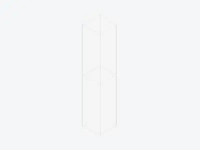 Kinda Locker - Resin - Locka - Double Tier Low-poly 3D model